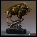 Buffalo Figurine 10"W x 12"H